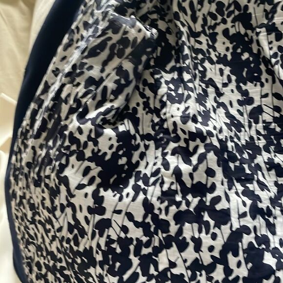 Tory Burch Cropped Navy Knit Jacket - Picture 5 of 7